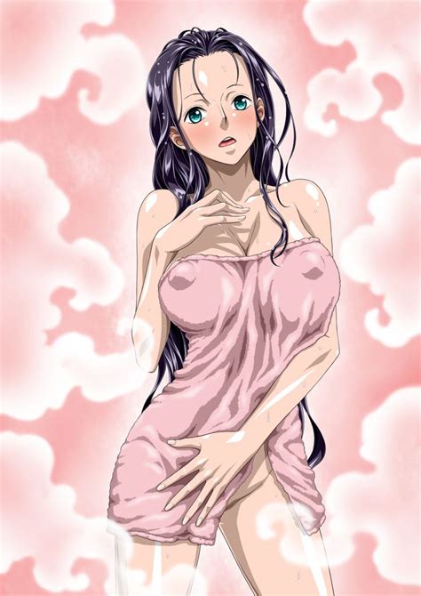Nel Zel Formula Nico Robin One Piece Tagme 1girl Black Hair Blush Breasts Cleavage