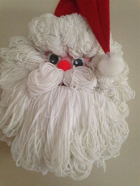 Cute Idea A Simple Santa With Yarn For A Beard Red Velvet With A