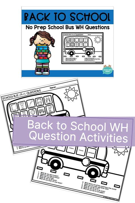 Back To School Worksheet With The Words Back To School And An Image Of