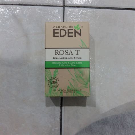 Garden of eden rosa e pigmentation serum is a 100% natural plant based face serum clinically proven to lighten pigmentation an elixir of pure rosehip seed oil complemented by grape seed oil and natural vitamin e, rosa e pigmentation serum lightens pigmentation and dark. All About Everything: Garden Of Eden : Rosa T ( for acne ...