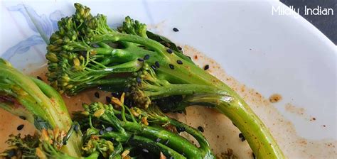 Easy Asian Style Broccolini Mildly Indian
