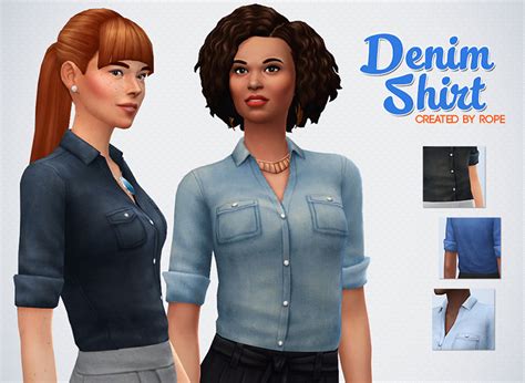 Sims 4 Cc Button Up Button Down Shirts Male Female Fandomspot Parkerspot