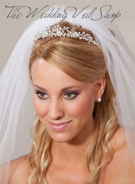 Wedding Veils Bridal Tiaras And Custom Made Veils Wedding Hairstyles Bridal Tiara Bridal