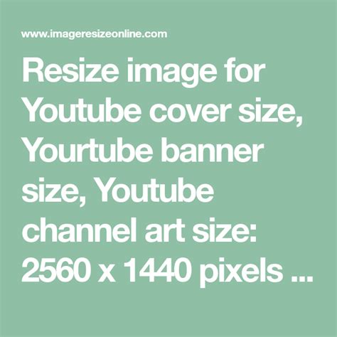 Resize Image For Youtube Cover Size Yourtube Banner Size Youtube