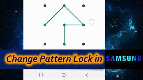How To Change Pattern Lock In Samsung Youtube