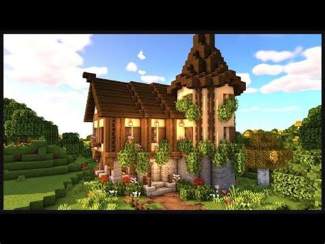 The birch in the centre of the oak wood makes the floor more interesting, and the slabs are there to add variety, as well as make it safe to put. Minecraft: How to Build a Medieval House | Easy Medieval ...