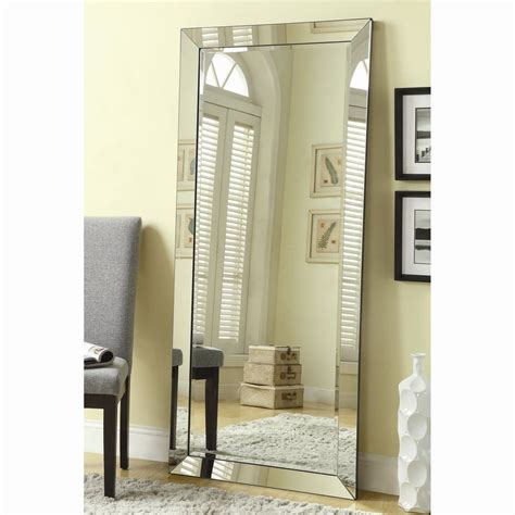 I am always looking to update my home, make it as fancy and custom as possible. Coaster Fine Furniture Silver Beveled Frameless Floor ...