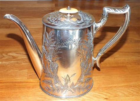 Antique James Deakin And Sons Sheffield Silver Plated Tea Pot