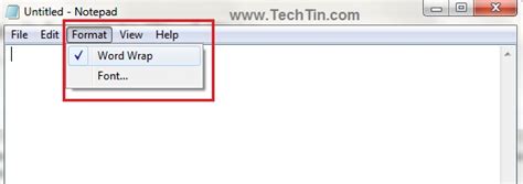 How To Set Notepad Default Format To Word Wrap Techtin