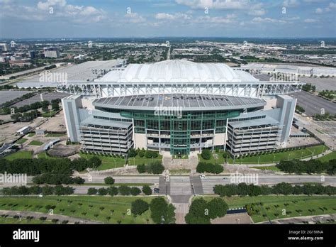 Vista Aérea Del Estadio Nrg Domingo 30 De Mayo De 2021 En Houston