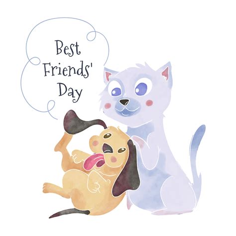 Download Cute Cat And Dog Playing Around To Friendship Day ...