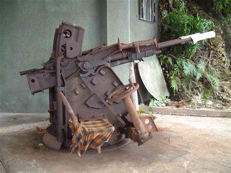 Japanese Wwii Aa Gun At Rota Cave Museum