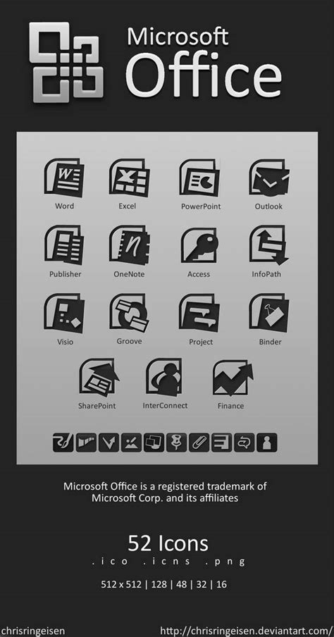 Ms Office Icons By Chrisringeisen On Deviantart