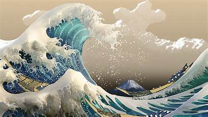 Kanagawa Wave Desktop Waves Ocean Pc 1080
