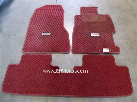 This will sink into the fiber of the carpet and grab it to. JDM Civic Ep3 Type R Right Hand Drive Red Floor Mat Set