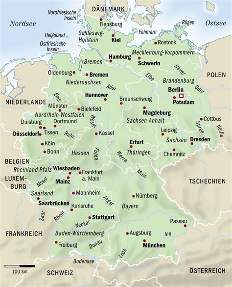 Карта Германии Германия на карте мира онлайн