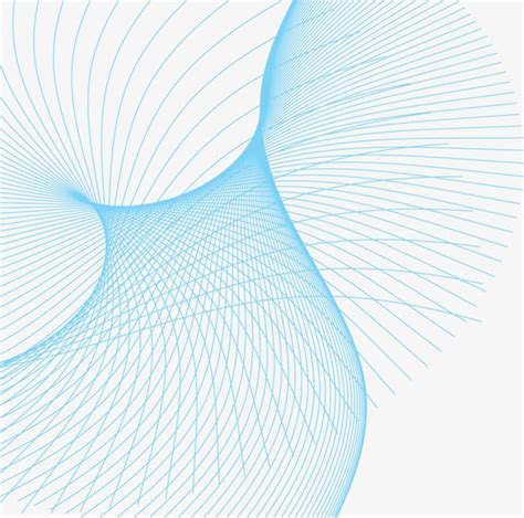 Vector Blue Shading Material Science And Technology Lines Curved Lines
