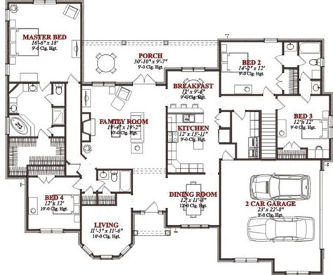 This home has 2,001 sq. 13 Four Bedroom Floor Plan That Will Bring The Joy - House ...