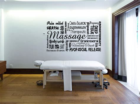 massage wall decal spa decor massage therapy spa wall decal massage therapist t massage