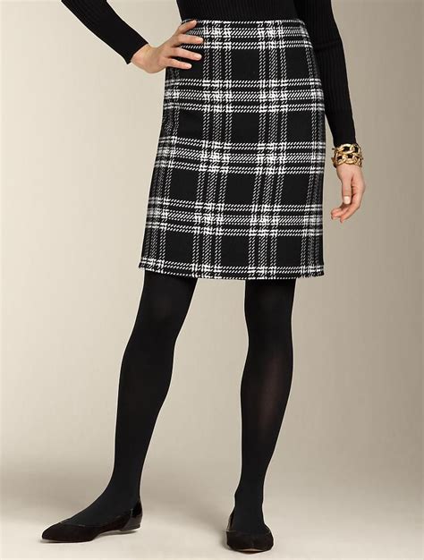 Plaid Pencil Skirt Short Pencil Skirt Plaid Pencil Skirt Clothes