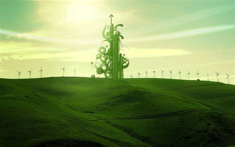 Green Design Fields Vector Wallpaper | Walls 9