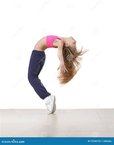 Girl Bending Backwards Stock Image Image Of Beautiful 75258153