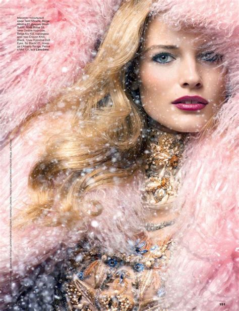 Edita Vilkeviciute Is A Winter Beauty For Allure Russias December 2012
