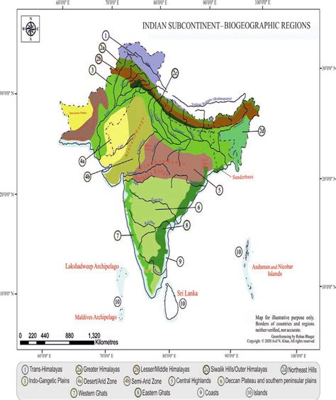 Biogeographic Regions Of India