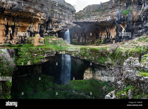 Baatara Gorge Waterfall And The Three Natural Bridges Tannourine