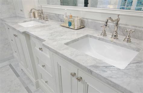 Sample white tile and more at. Super White granite looks so elegant with this "bumped out ...