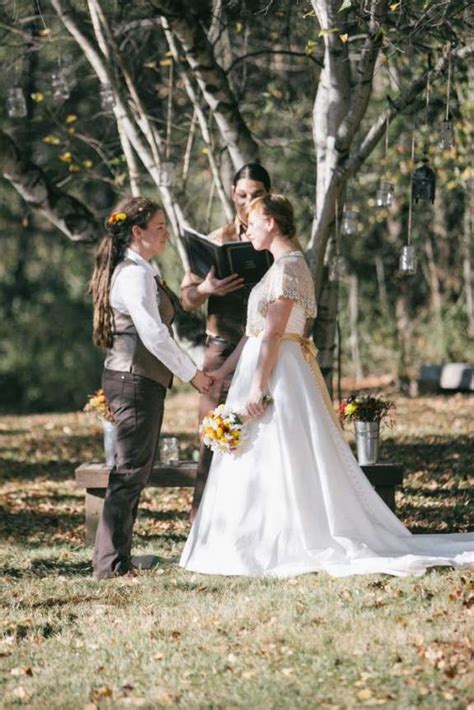 Rustic And Autumnal Farm Wedding Christina And Tamsen · Rock N Roll Bride