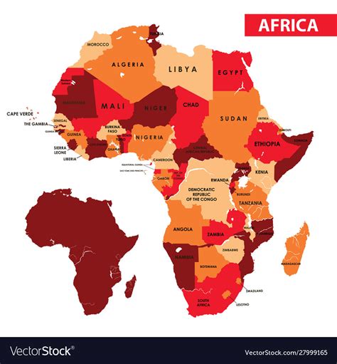 Map Of Africa With Country Names