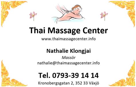 Thai Massage Center Växjö Växjö