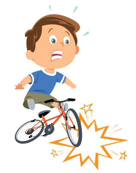 Boy Falling Off Bike Illustrations Royalty Free Vector Graphics And Clip