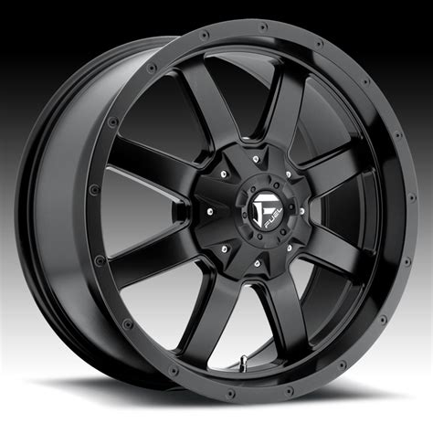 Set of four fuel wheels octane 20x9 8x170 1 matte black. Fuel Frontier D545 Matte Black Custom Truck Wheels Rims ...