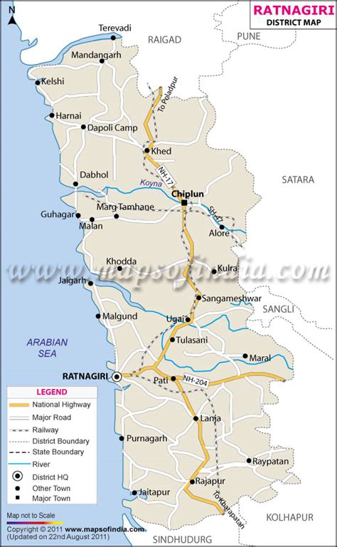 Ratnagiri District Map