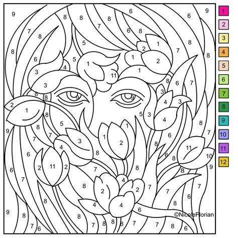 Nicoles Free Coloring Pages Color By Number Coloring Page
