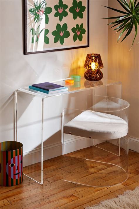 Zion Acrylic Desk Urban Outfitters