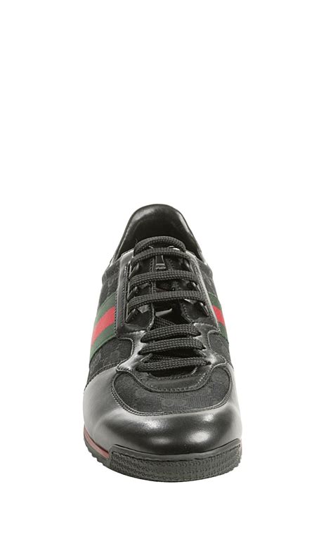 These shoes but they are too big for me. Gucci Black Tennis Sneaker | Sneakers, Tennis sneakers ...