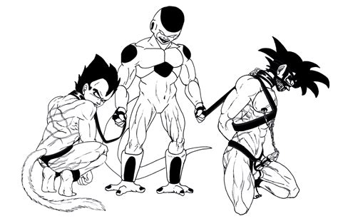 Rule 34 Bondage Bound Chained Cock And Ball Torture Dragon Ball Dragon Ball Z Frieza Gag