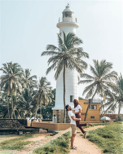 Galle Lighthouse South Coast Sri Lanka Couple Travel Photos Travel