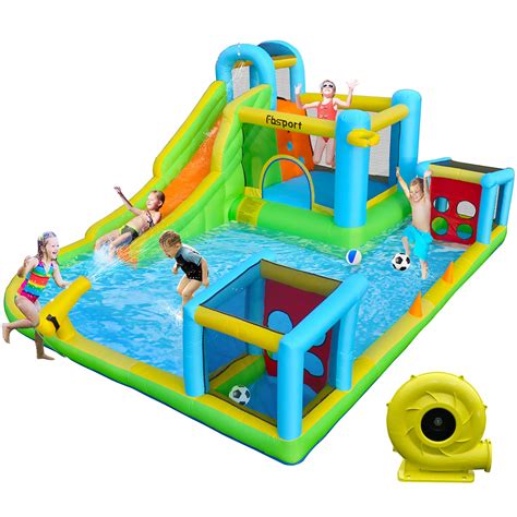 Buy Fbsport Inflatable Bounce House Water Slide With Blower Bouncy