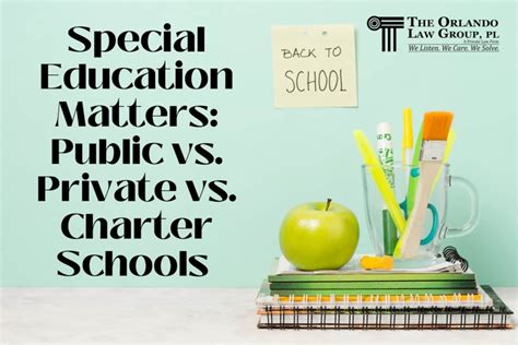 Special Education Matters Public Vs Private Vs Charter Schools The