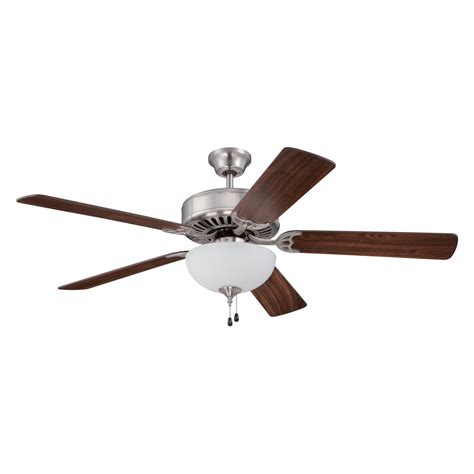 Craftmade 201 Pro Builder 52 In Indoor Ceiling Fan With Bowl Light