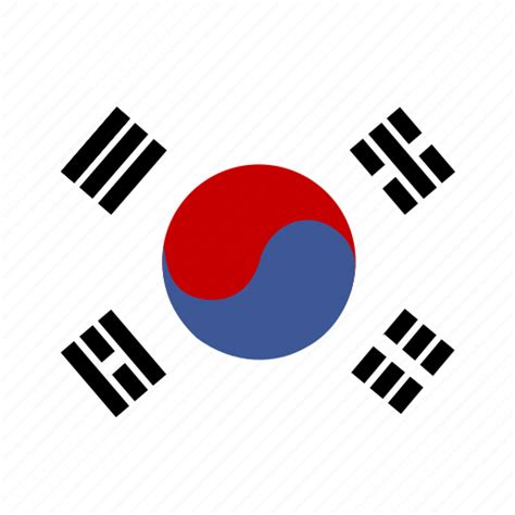 Flag, flags, korea, south icon png image