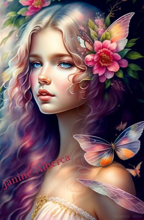 Flower Fairy In 2023 Beautiful Flowers Pictures Anime Princess