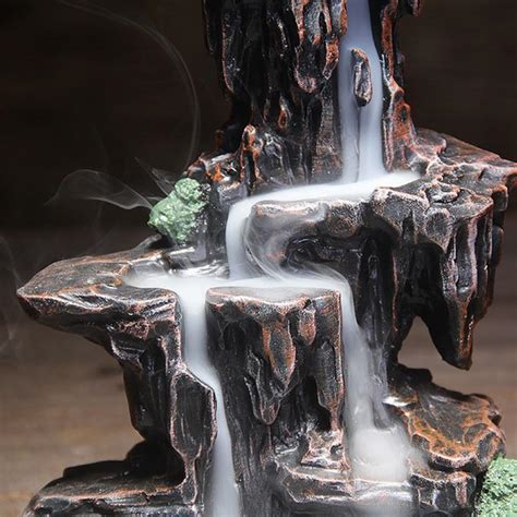 Serene Waterfall Incense Burner Ceramic Smoke Waterfall | Etsy