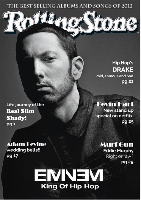 Mitarbeiter Rendern Normalerweise Eminem Rolling Stone Cover 1999