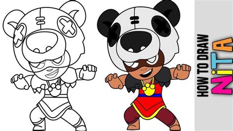 How To Draw Nita 😀 Best Legendary Brawler 😀 Brawl Stars Animations 😀