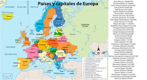 Pa Ses Y Capitales De Europa Datos Actualizados
